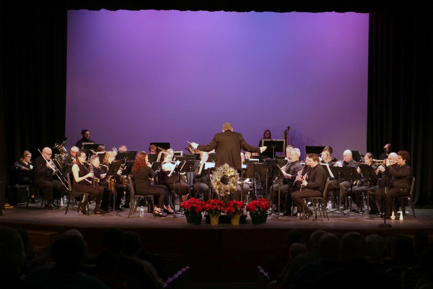 John McIntyre directing the band